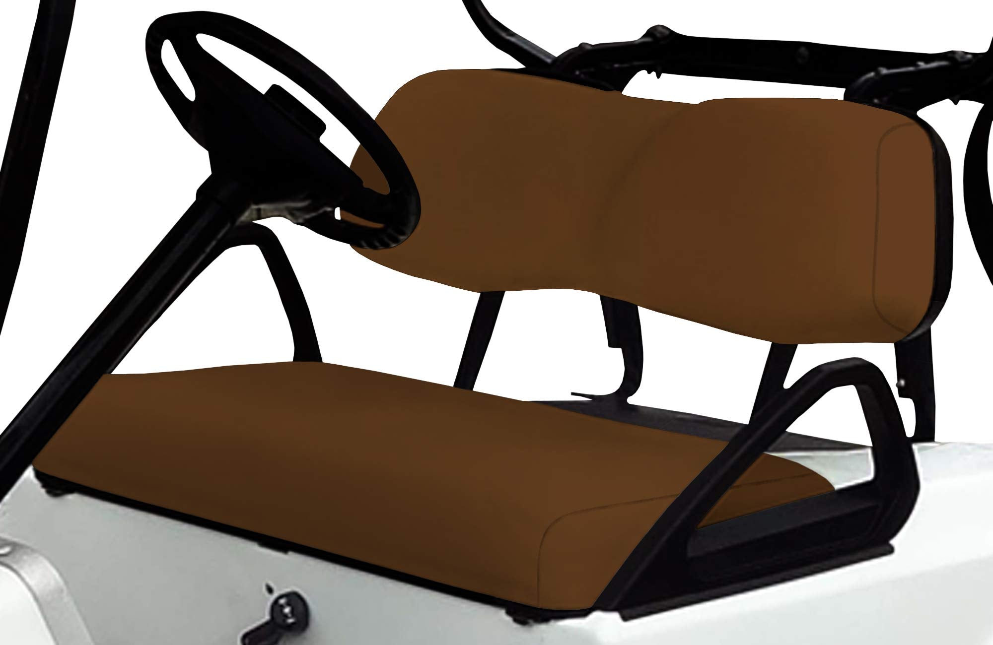 Club Car DS Golf Cart Replacement Front Vinyl Seat Cover Set - DIY Staple On Installation
