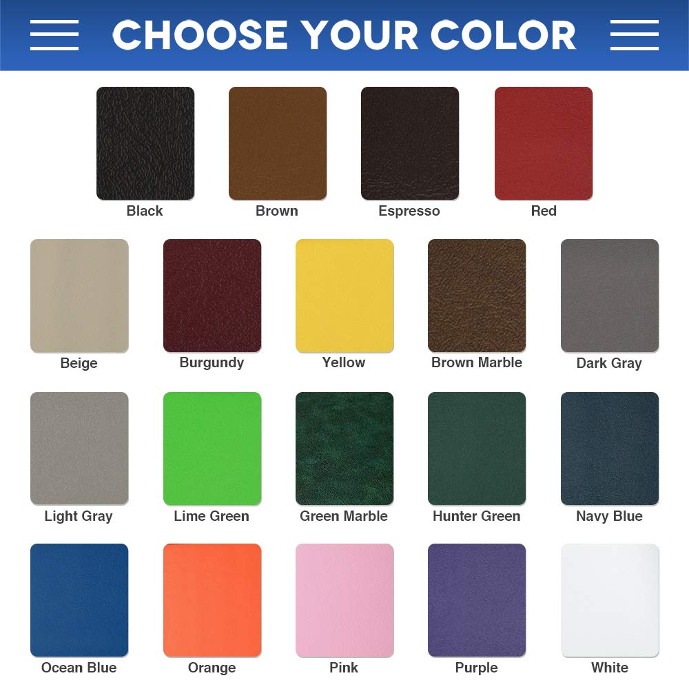 Marine Grade Vinyl By The Cut Yard - Heavy Duty Indoor/Outdoor - Perfect for Auto Trim, Boat Seat, Furniture Upholstery, Restaurant Chairs and More