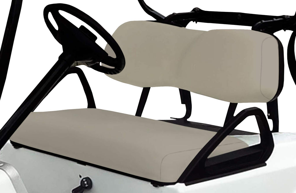Club Car DS Golf Cart Replacement Front Vinyl Seat Cover Set - DIY Staple On Installation