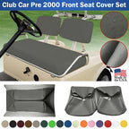Club Car Pre-2000 DS Golf Cart Front Replacement Seat Cover Set Made with Marine Grade Vinyl - Staple On Installation
