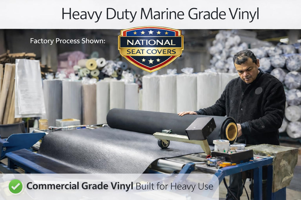 Marine Grade Vinyl By The Cut Yard - Heavy Duty Indoor/Outdoor - Perfect for Auto Trim, Boat Seat, Furniture Upholstery, Restaurant Chairs and More