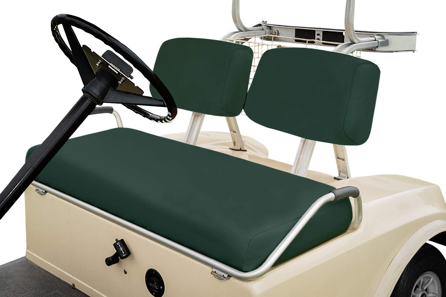 Club Car Pre-2000 DS Golf Cart Front Replacement Seat Cover Set Made with Marine Grade Vinyl - Staple On Installation