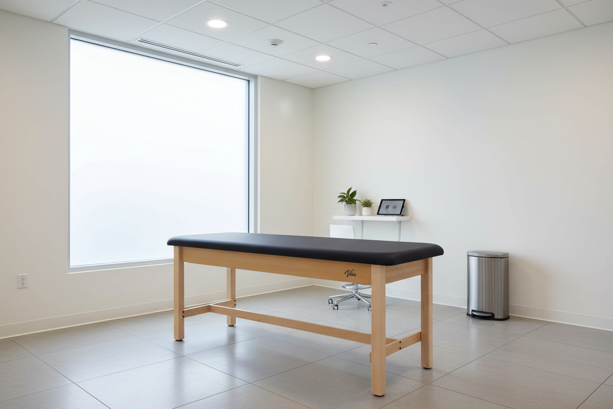 Premium Flat Top Exam Table Lifestyle Shot