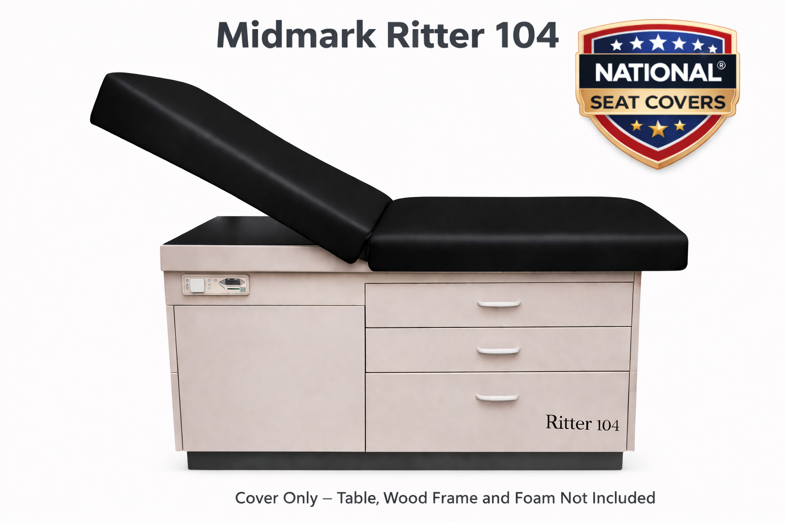 Midmark Ritter 104 Exam Table Replacement Cover – Staple-On Vinyl