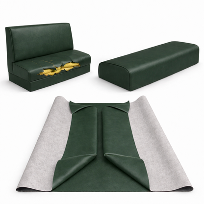 DIY Restaurant Booth Commercial Grade Vinyl Seat Bottom Replacement Cover - DIY STAPLE ON Installation