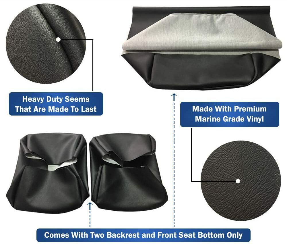 Club Car Carryall Turf 1-2 XRT Golf Cart Replacement Bottom Cover & 2-Piece Back